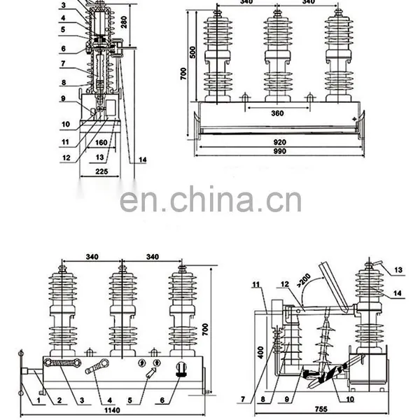 Price List 6.6 kv Special Applications Vacuum Circuit Breaker to India photo-2
