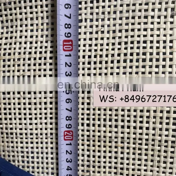 Factory High Quality Natural Mesh Rattan Cane Webbing Roll / Best Price Woven Bleashed Rattan Webbing Cane photo-3