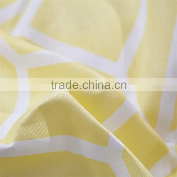 Yello Geometric Shapes Printed Cotton Comforter Cover Set With Zipper 4 Pcs China Duvet Cover Set photo-4