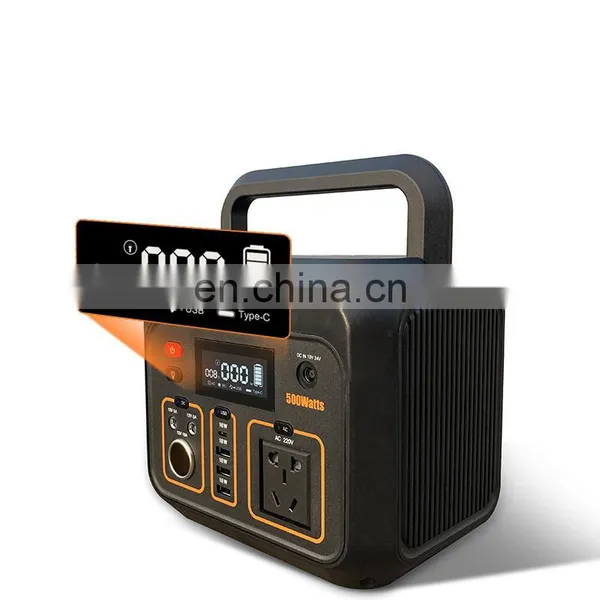 Wilderness Survival 200W 400W 500W 110V 220V Camping Portable Power Station Solar Wind Power Bank photo-4