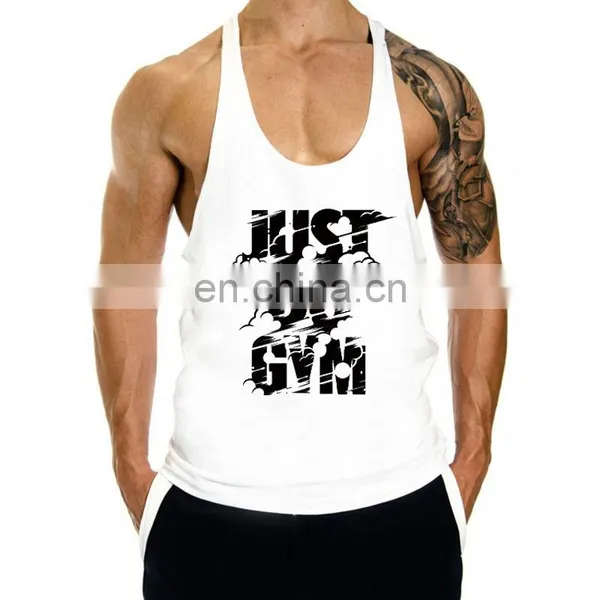 Wholesale Custom Print Logo Fitness Sport Bodybuilding Stringer Workout Tank Top