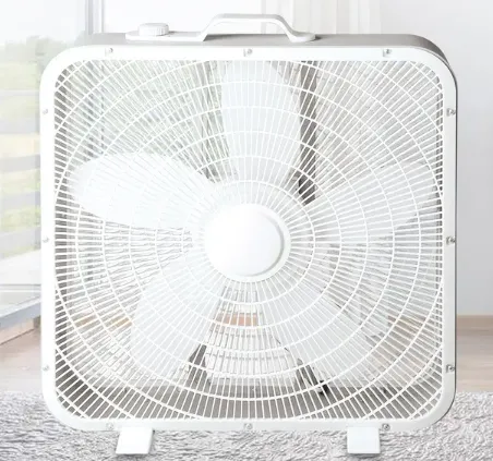 20 Inch (50cm) Square Box Fan Air Circulator Fan in New Design Floor Fan With Banana Blades（Wechat:13510231336）
