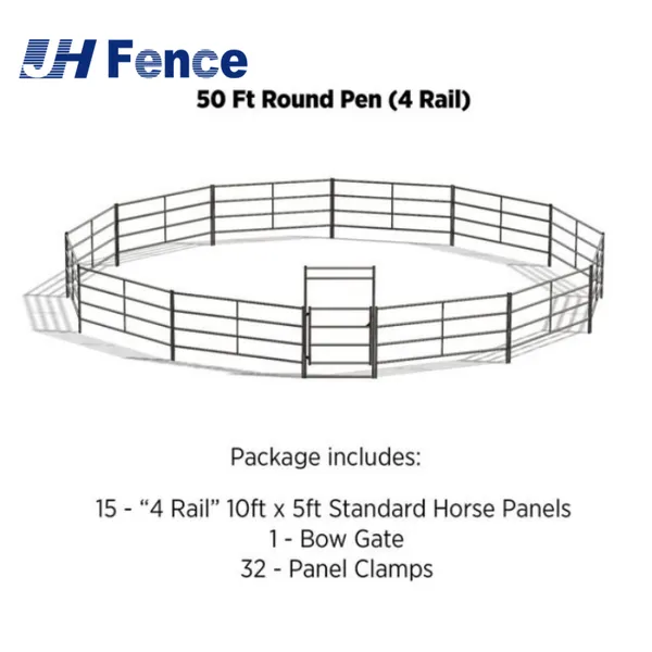 Hot Dipped Galvanized Heavy-duty Farm Panels Powder Coated Metal Cattle and Horse Farm Fence Panel for Livestock and Pasture photo-5