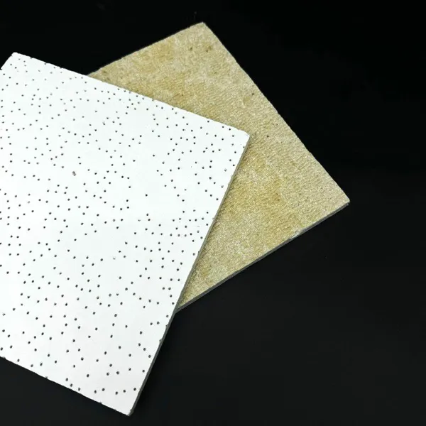 Acoustic Mineral Fiber Board 600x1200mm Pin Hole Design for Office Ceiling Tiles photo-3