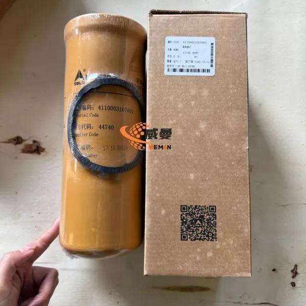 Filtro de giro original SDLG 4110003167001 para piezas de repuesto de cargadora de ruedas.