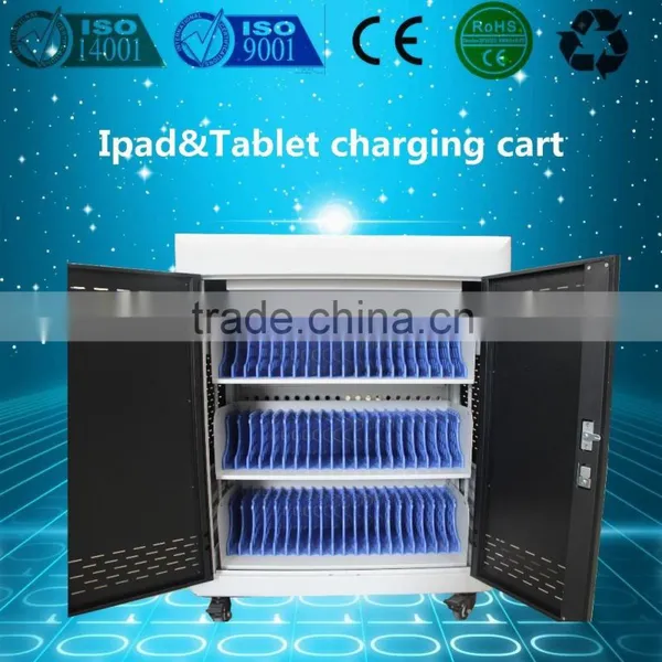 School Teaching Security Cart Ipad Tablet Charging Cart Mobile Charging Cart School Furniture Educational Equipment