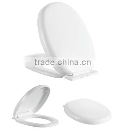 HL-024 MEIYE PP 435*353*58mm Round Soft-closing Toilet Seat Cover Ramp Down Toilet Lid photo-2