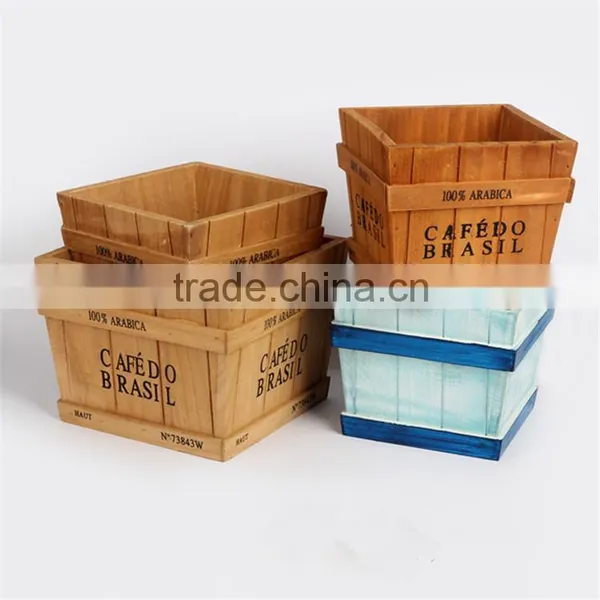 Outdoor Wooden Flower Pot