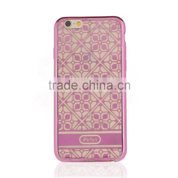 For IPhone 6 Case, Electroplate Ultra Thin Clear Soft TPU Case for IPhone photo-3