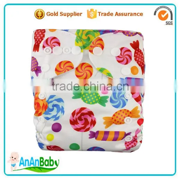 AnAnBaby Affordable Cloth Nappy All In One Kids Diapers Owl Designs photo-3