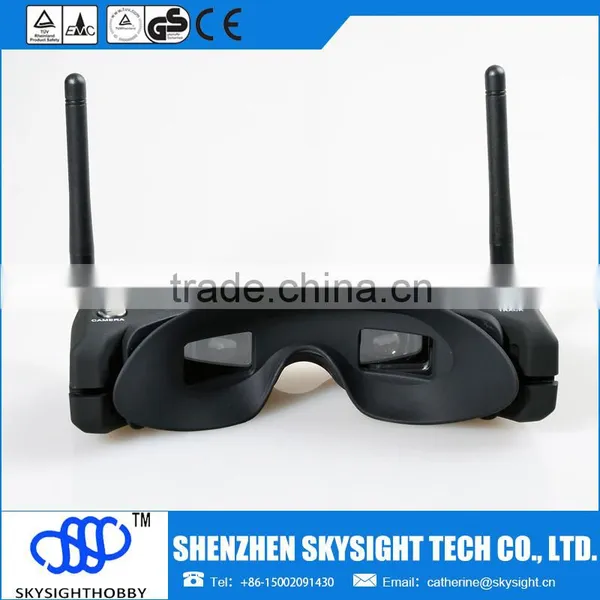FPV Wireless All-in-one 3d 40ch 5.8Ghz Video Goggles Sky02 photo-4