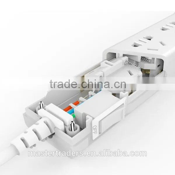 Baseus 2.1A Power Strip 3 Universal Outlets To Smart Chips Home Electronic 2USB Charging Ports For Mobile Phone TB-0211 photo-2