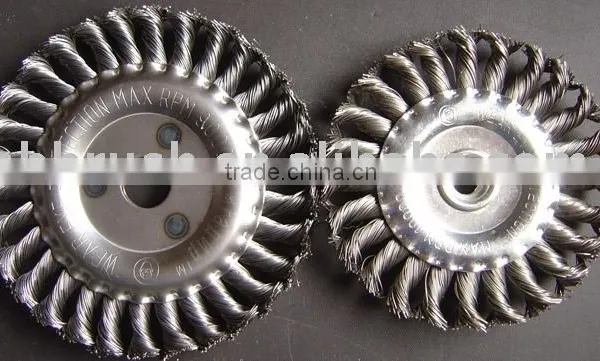Single Section Brush-twisted /knotted Wire