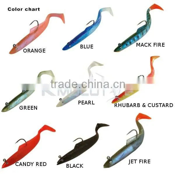 12cm SAND EELS COARSE SEA FISHING SAND EEL JIG HEAD LURES BASS photo-3