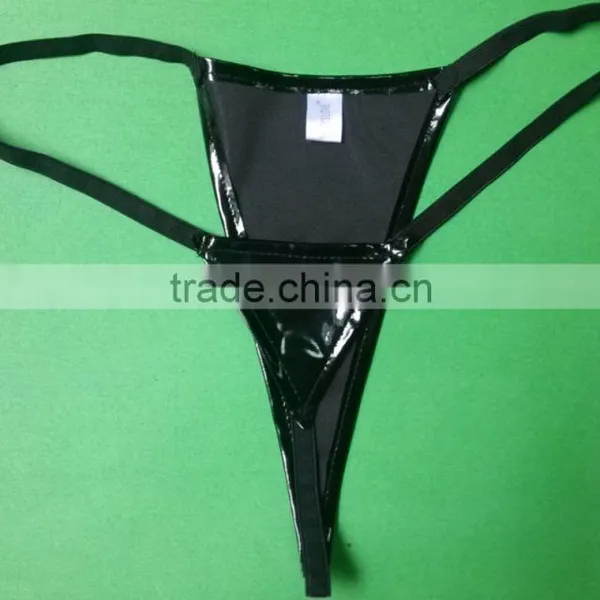 Women Faux Leather Garter Lingerie Wet Look Garter Clips for Stockings Sexy Gothic Style Belts Suspender With G-string photo-4