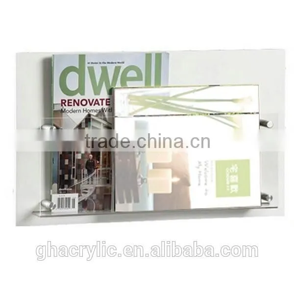 Eco-friendly New Design Acrylic Magazine Rack,customized Acrylic Magazine Rack photo-2