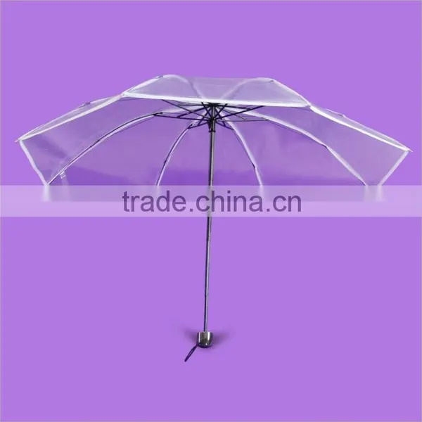 Hot Sale Ladies Fashion 2015 Abaya Advertising Kids Child Clear Transparent Umbrella photo-3