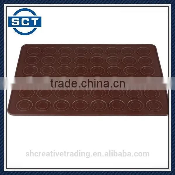Silicone Macaron Mat Pastry Cookie Muffin Baking Tray Mold Mould DIY 48-Capacity photo-4