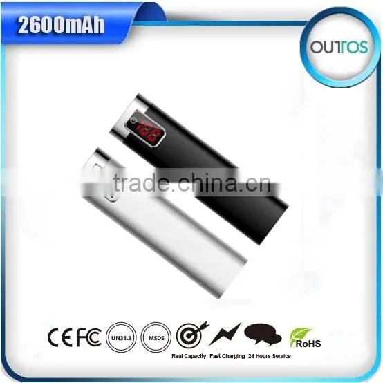 Alumimum 2600mAh Number Indicator Promotional Powerbank photo-2