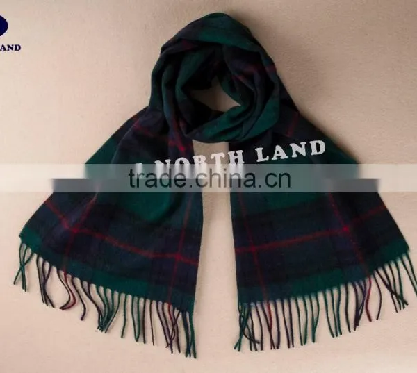 Men Wool Cashmere Scottish Tartan Scarf Men WCS14112222