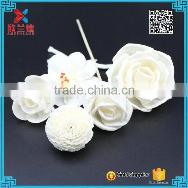 2016 Wholesale Rose Shape Natural Wood Sola Flower Diffuser photo-6