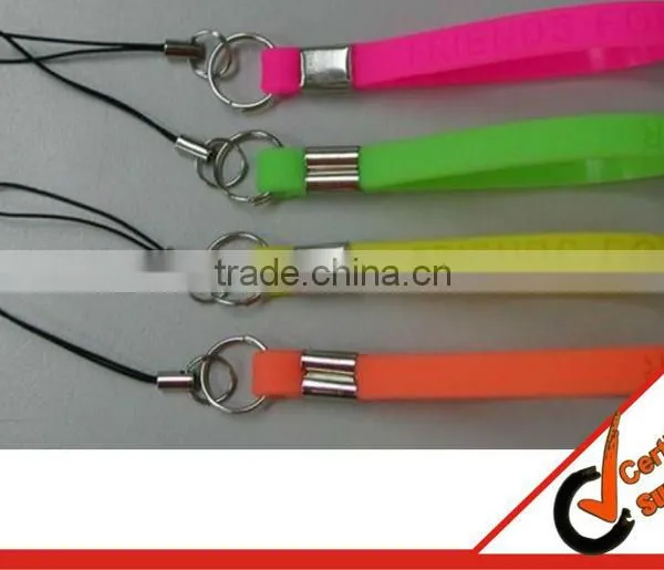 cheap china made Promotional custom Printed Silicone Wristband Keychains