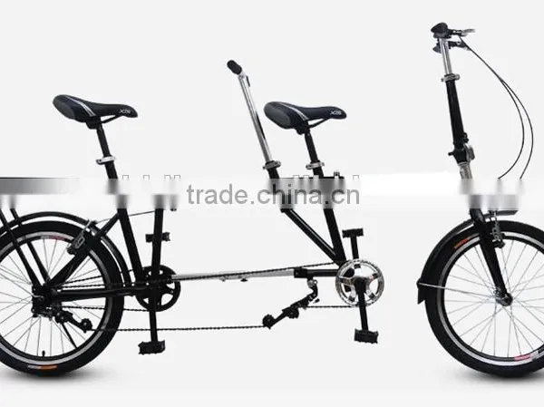 20 Inch Folding Tandem Bike / Single Speed Tandem Bicycle photo-4
