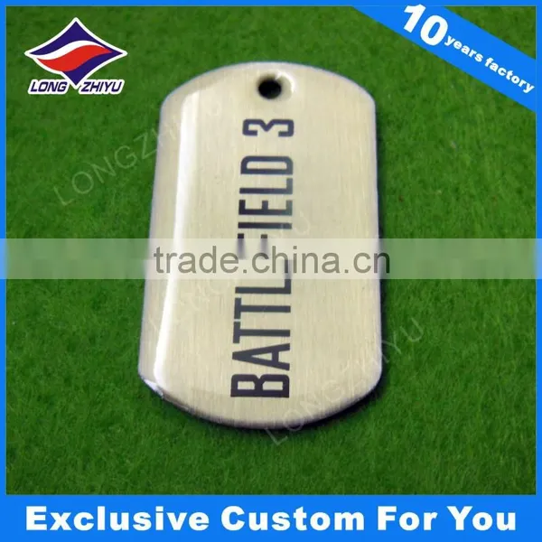 Nice-looking Wholesale Promotional Cheap Custom Blank Metal Pet ID Dog Tag Rectangle Silver Dog Tag photo-5