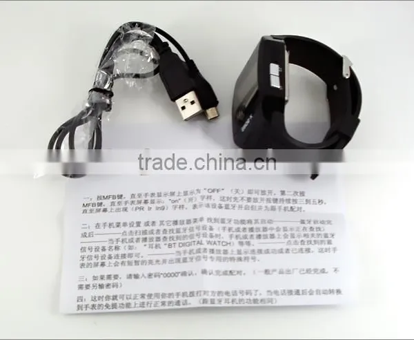 HB-216 2014 Hight quality bluetooth watch manual smart watch bluetooth with E-mail/dialing/Weather bluetooth watch mobile phone
