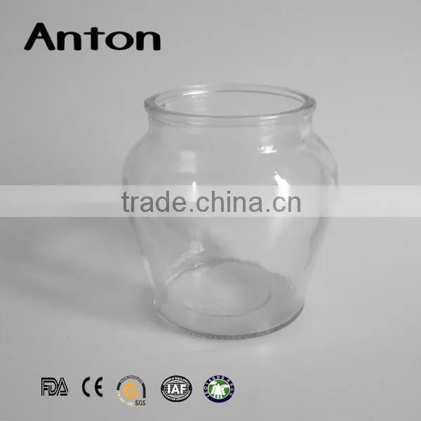 600ml Round Clear Large Glass Storage Jar With Cork Stopper photo-4