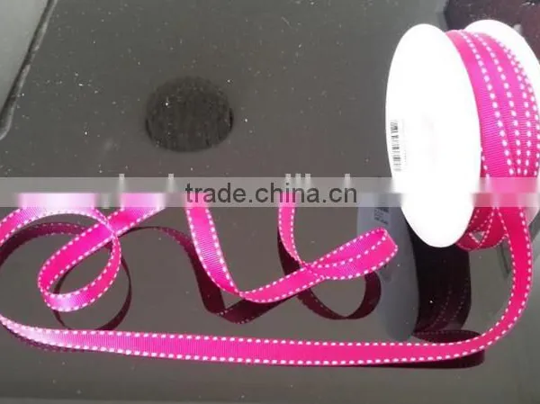 100% Polyester Decoration Woven Dot Ribbon Custom Printed Ribbon photo-5