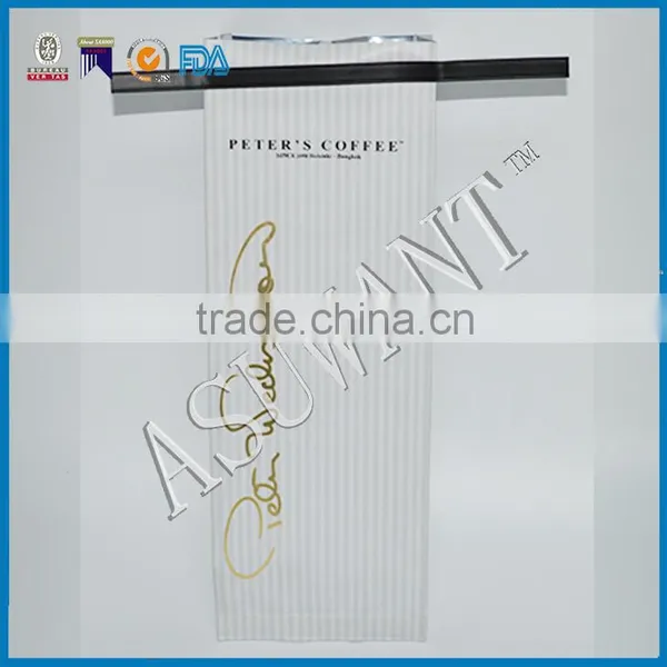 Custom Printed Side Gusset Coffee Beans Packaging Tin Tie Bags Logo With Valve photo-2