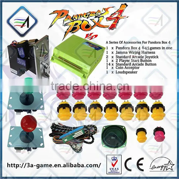 DIY Accessories of Jamma Pandora's Box 4 645 In 1Arcade Button Joystick photo-3