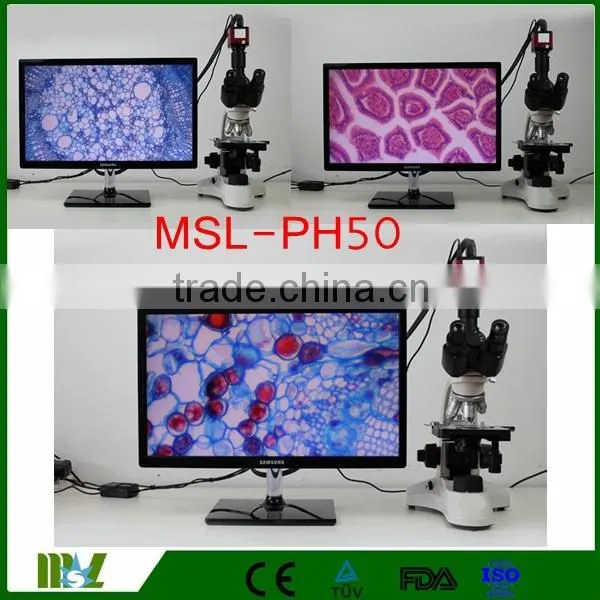 MSL-PH50-4 40x-1600x Binocular Biological Microscope/Binocular Microscope Suitable for Hospitals, Schools, Laboratories