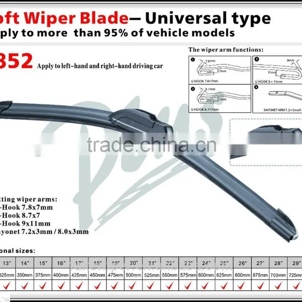 Universal Soft Wiper Blade/Limpiaparabrisas Universal photo-2