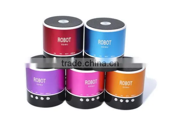 Robot-028u Portable Vibration Seaker,Aluminum Alloy Speaker Support TF Card, FM Radio,Powerful Sound,card Speaker photo-4