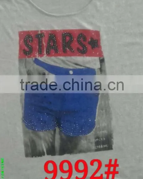 Printing and Hot Drilling Technology of Girls Overpull Sweater 9992#