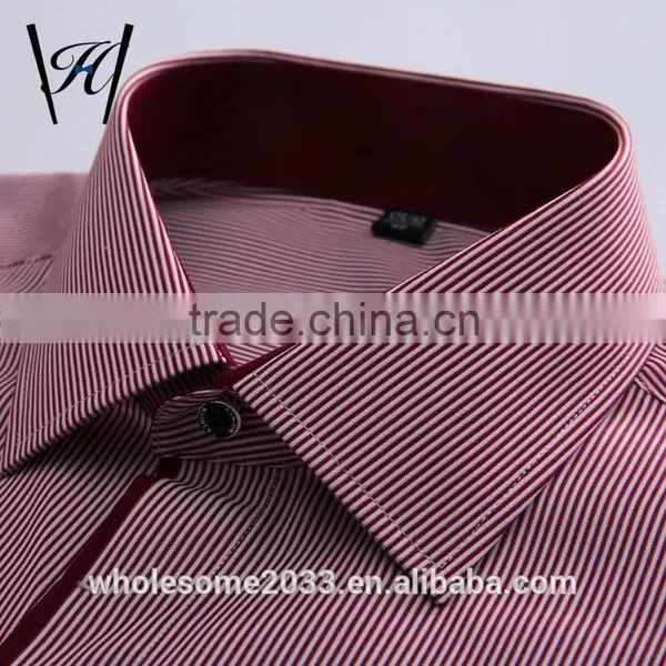 2016 New Style Floral Stripes Work Male Shirts photo-2