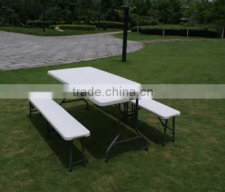 6ft Outdoor Plastic Folding Bench photo-3
