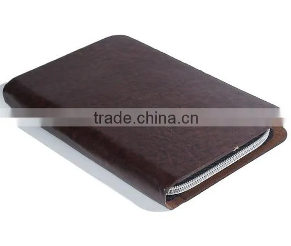 Hardcover Leather Noteebook With Zipper photo-4