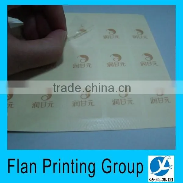 China Transparent Plastic Sticker With Lace Flowers and Can be Removable photo-3