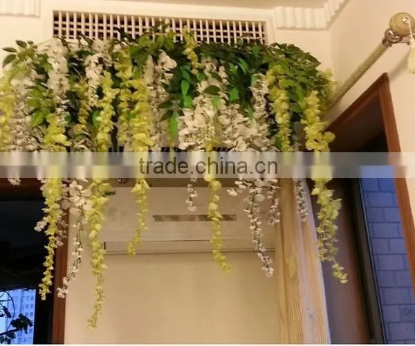 Wedding Decoration Artificial Fabric Orchid Flowers Wisteria photo-3