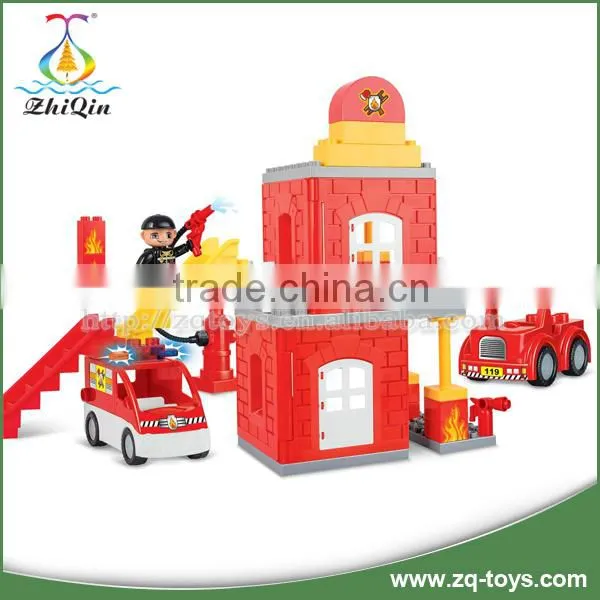 2016 New Intelligent Toy Building Blocks Toys Fire Station Set photo-2
