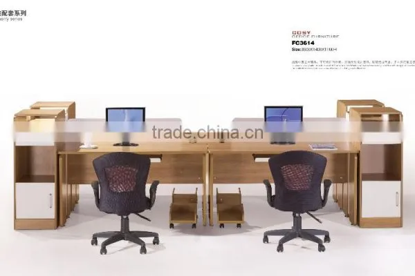 Two Clusters Office Desk Workstation for Small Office photo-6