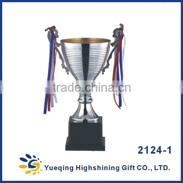 Hot Sale Plastic Trophy Base Award Silver Trophies Souvenir 2124-1 Metal Trophy Cup China Champions League Trophy photo-2