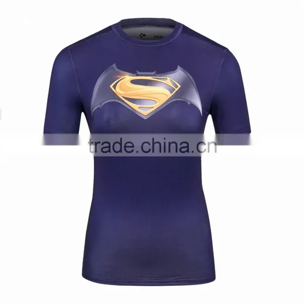 Women Avengers Dawn Of Justice Bat-man Vs Superman/Captain America/Wonder Women T Shirt Fitness Tee Tops photo-2