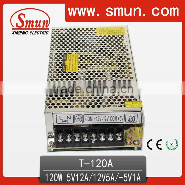120W 5V 12V -5V Triple Switching LED Power Supply T-120A photo-2