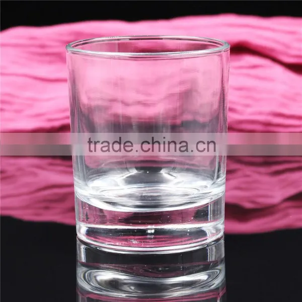 Luxury Thick Bottom Clear Glass Scented Candle Jars With Metal Lid photo-3