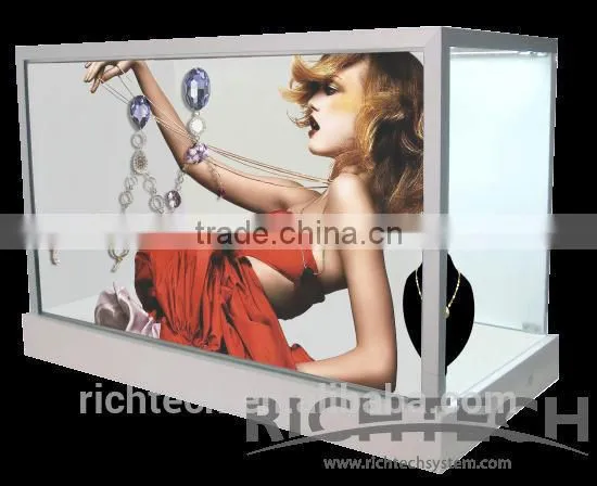 Richtech Transparent LCD Glass Display Cabinet With Video Advertising photo-5