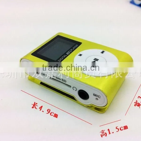 Free Prelaod FM LCD Display Clip Mp3 Player,metal Mini Screen Mp3 Music Player photo-2